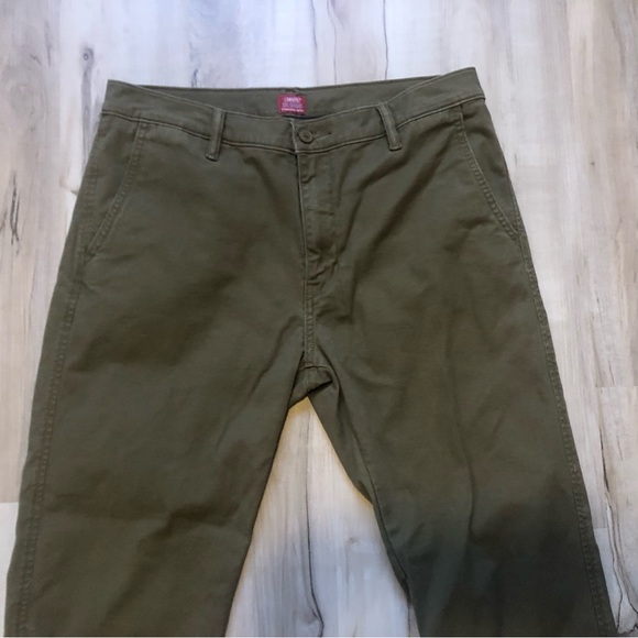 Levi's Men's Khaki Green XX Chinos Standard Taper W33 L32 Red Tab - Picture 5 of 11